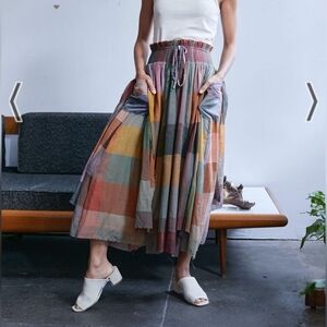 Rujuta Sheth Merida Skirt and Dress, Xs/S, Dusk Multi Check